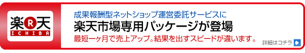 楽天市場専用の成果報酬型ネットショップ運営代行