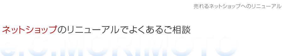 売れるネットショップへのリニューアル相談